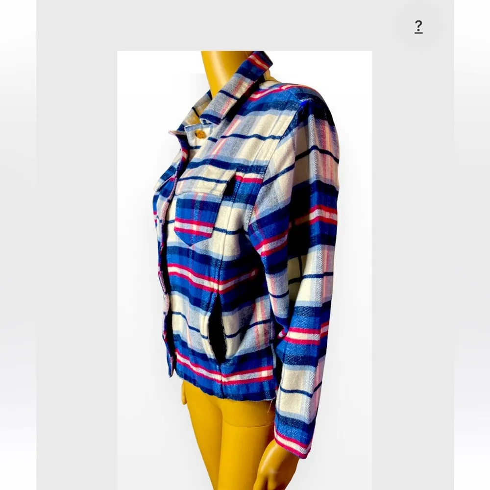 Free Assembly Flannel Cropped Jacket XL - Image 4