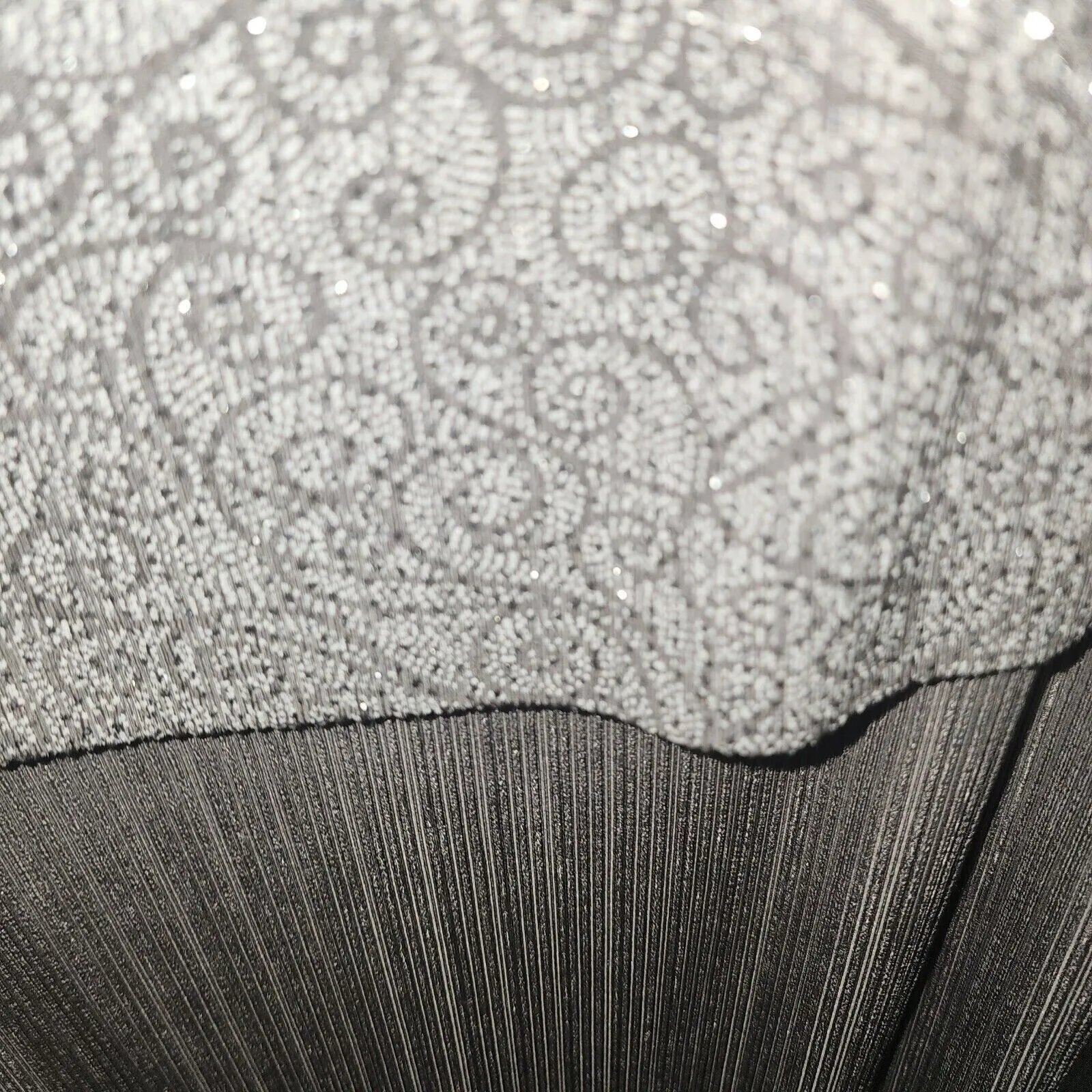 David's Bridal Formal Dress Silver‎ Sequin Top Maxi Skirt Plus Size 20WP - Image 6