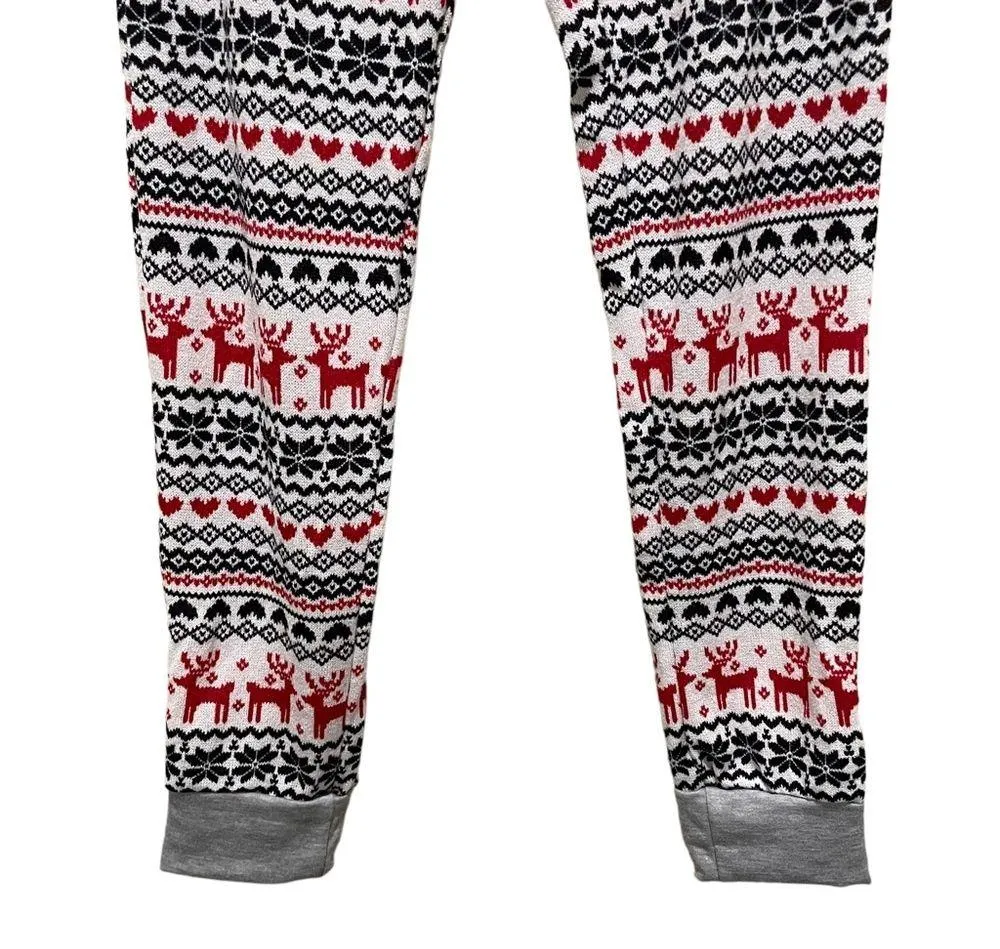 Heimish USA Reindeer Christmas Sweater Jogger Pants Size Medium - Image 2