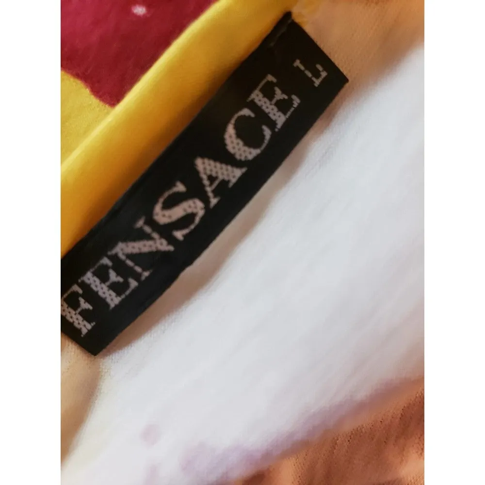 FENSACE Womens Multicolor Tie Dye Sleeveless Square Neck Long Maxi Dress Large - Image 4