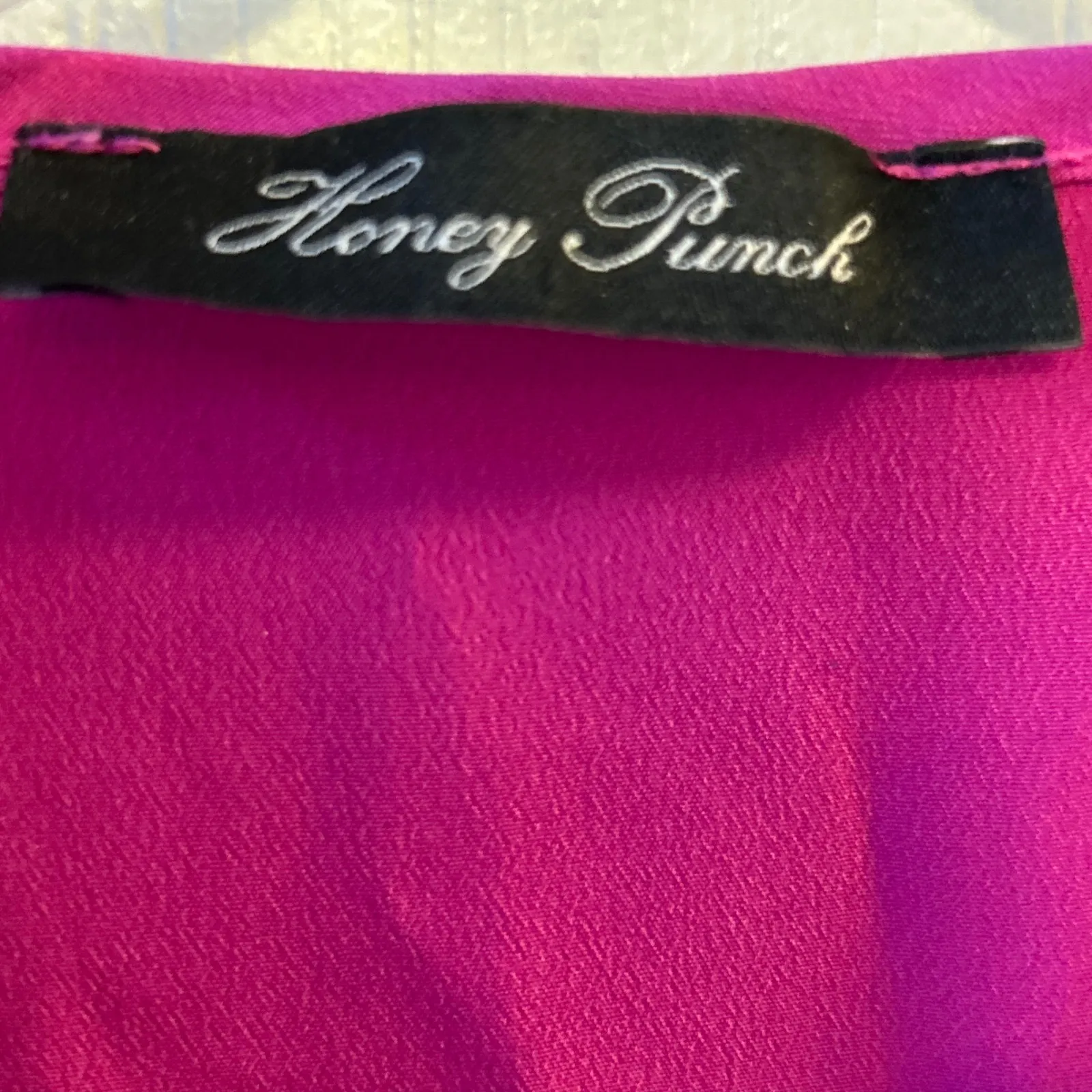 Honey Punch Womens X Small Pink Long Sleeve Surplice V Neck Ruched Waist Dress - Image 3