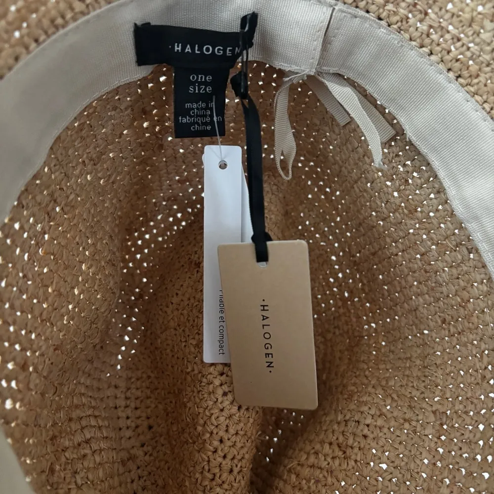 Halogen  Straw Hat with Black‎ Ribbon NEW NWT - Image 5