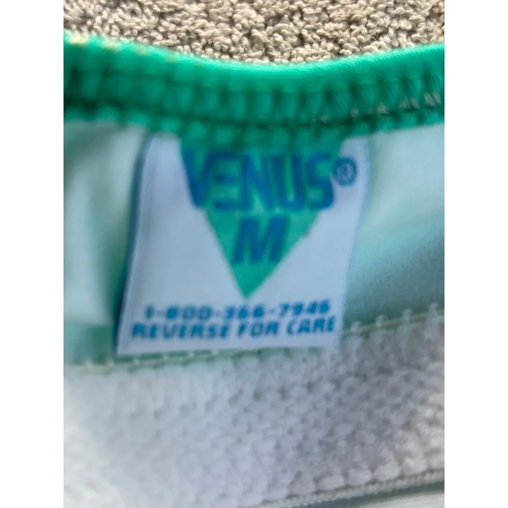 Venus Vintage Swim Wear Bundle Lot 2 pcs Tankini Top M Short M Green Metallic - Image 5