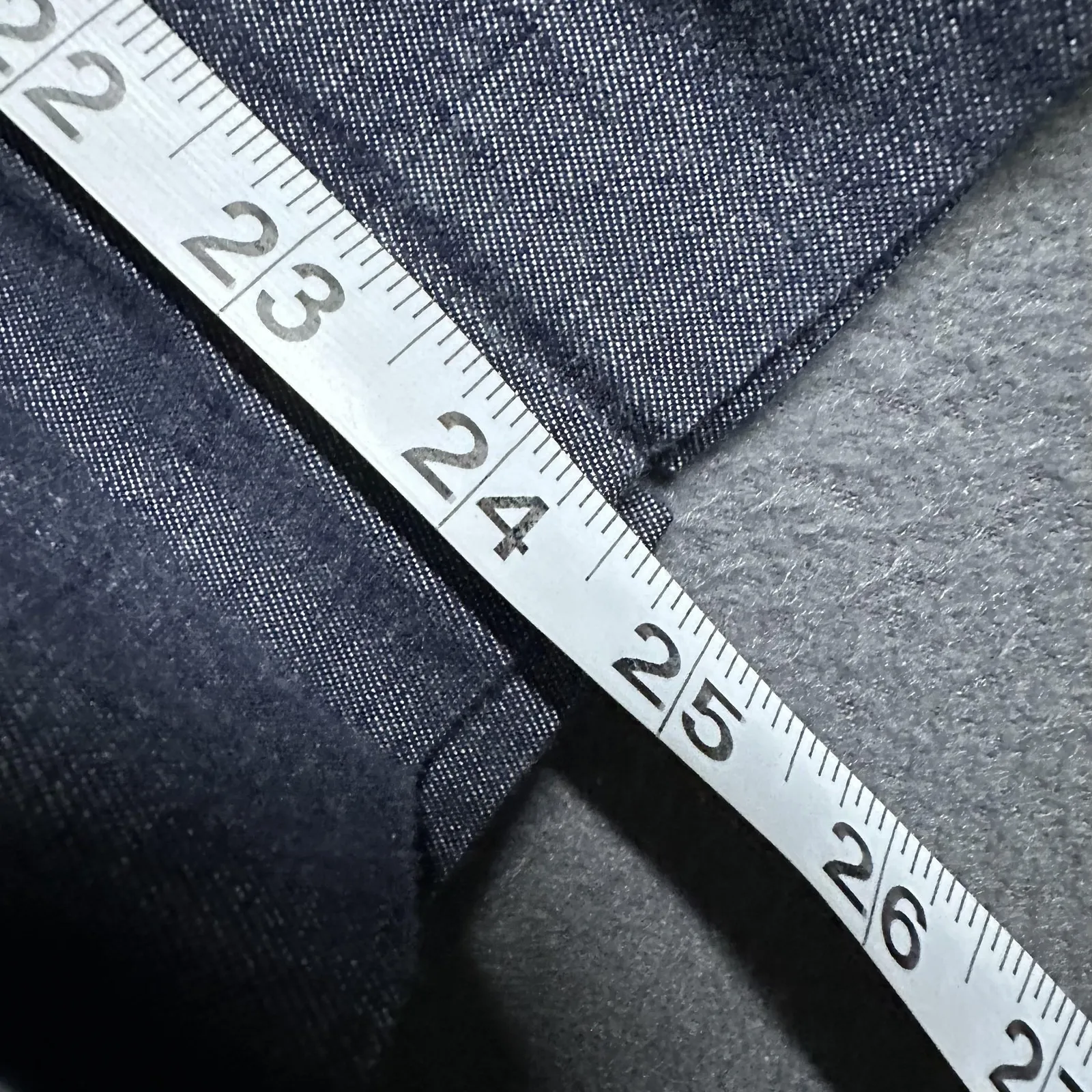 Ann Taylor Factory Pants Womens 2 Blue Chambray Stretch Ankle Cropped Leg Work - Image 14