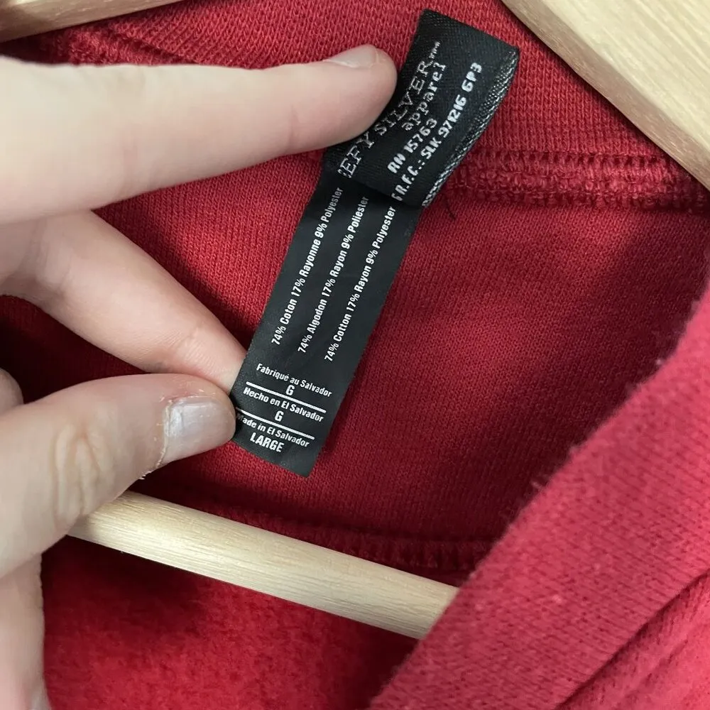 Silver for Her Big Sky Montana Red Jacket Size L full zip casual fleece jumper Size L - Image 4