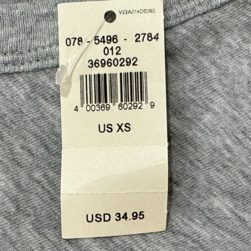 New Aerie Cropped Wrapback T shirt 100% Cotton Top Heather Gray Women’s Size XS - Image 7