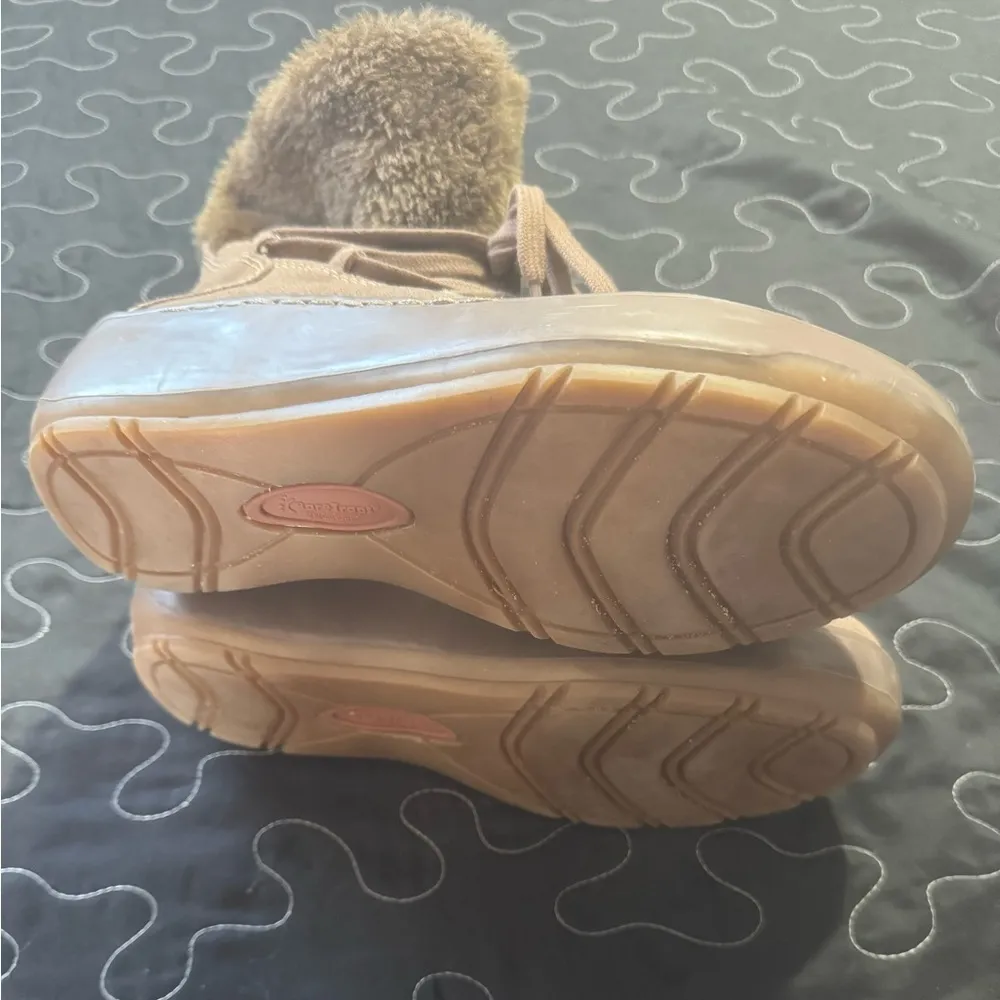 Bare Traps Presume Women Tan Faux Fur Lined Boot Shoe Size 9.5M Pre Owned - Image 6
