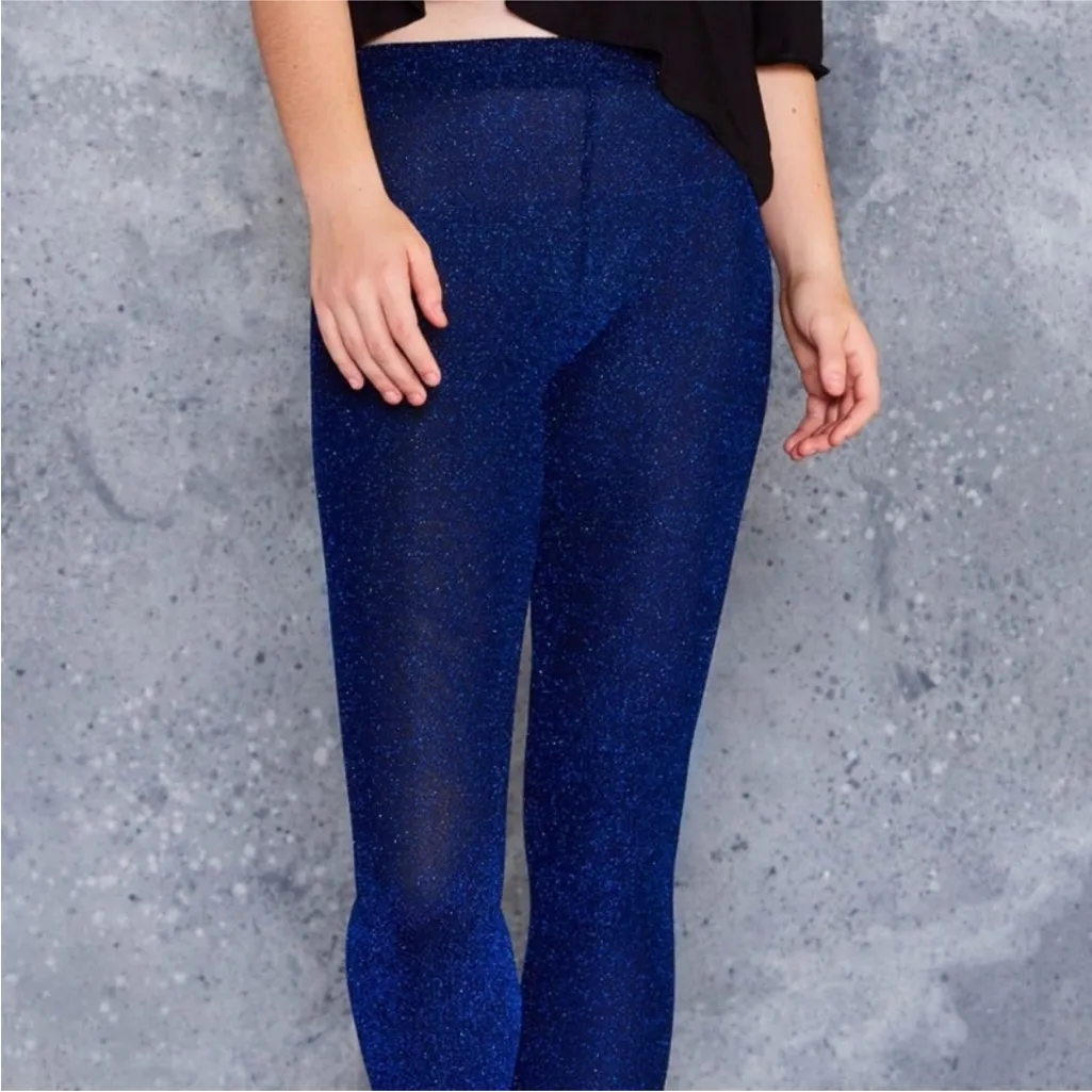 Blackmilk Space party lurex leggings large limited edition size L NWT - Image 2