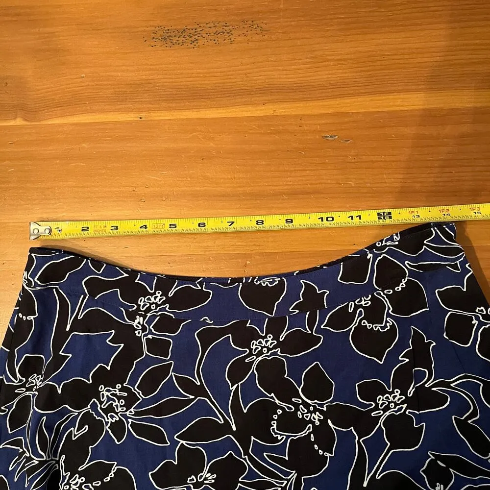 Tommy Bahama Women's Blue Black Tropical Hawaiian Floral Maxi Skirt Set 2/Small - Image 10