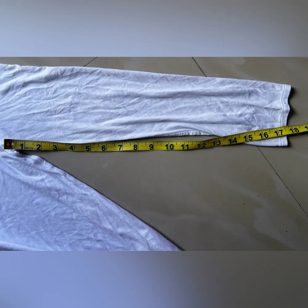 Paraphrase Long Sleeve Tunic Tee PARAPHRASE Women White PulloverT-Shirt Size M - Image 10