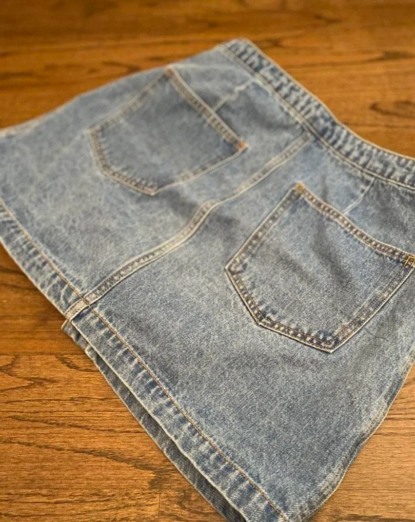 Forever 21 Wrap Denim Skirt - Image 4