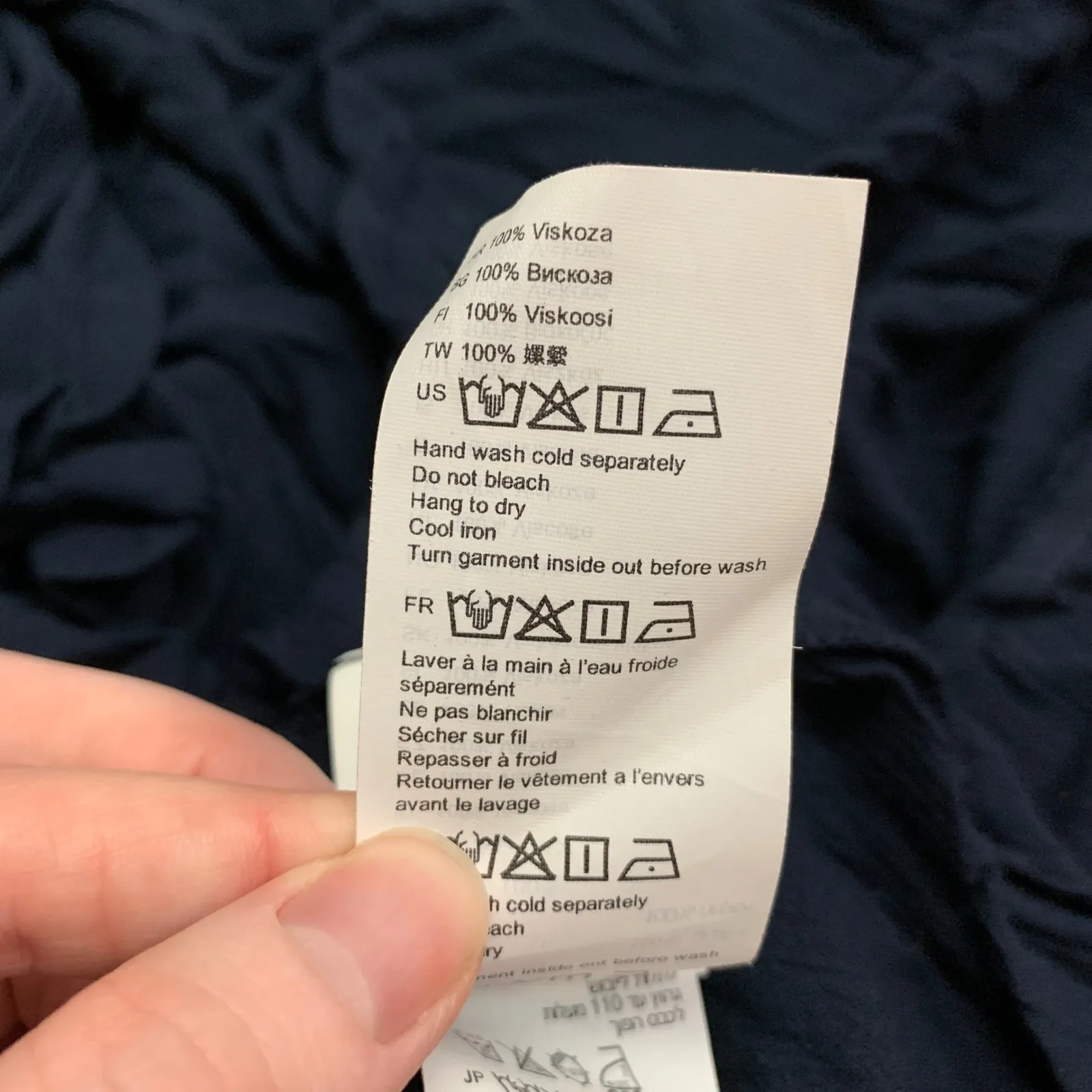 Billabong Navy Floral Print Bell Sleeve Wrap Maxi‎ Dress Kimono Style Medium - Image 8