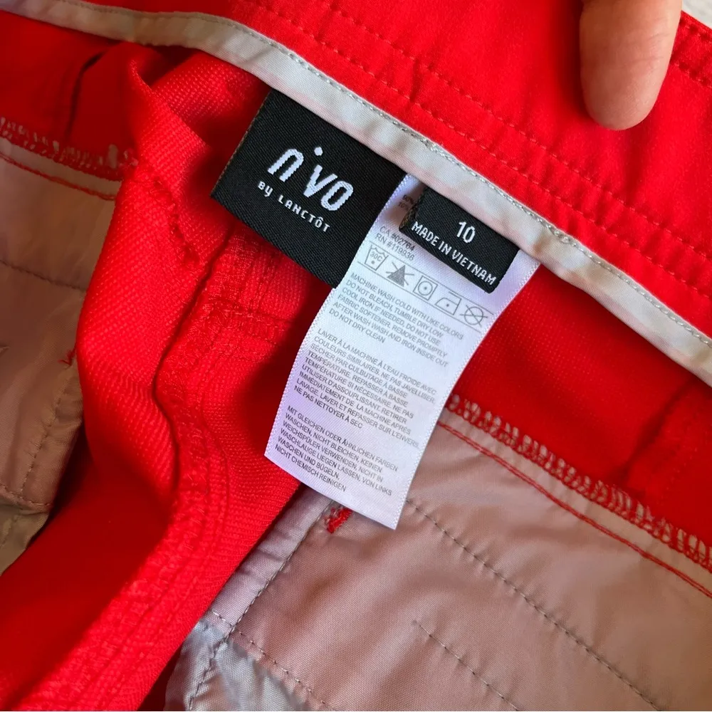 n’VO by LANCTOT Red Golf Shorts Tech Fabric Lightweight 10 Athletic Summer - Image 10