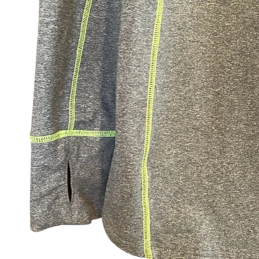 Victoria's Secret PINK Gray Hoodie with Neon Accents - Image 5
