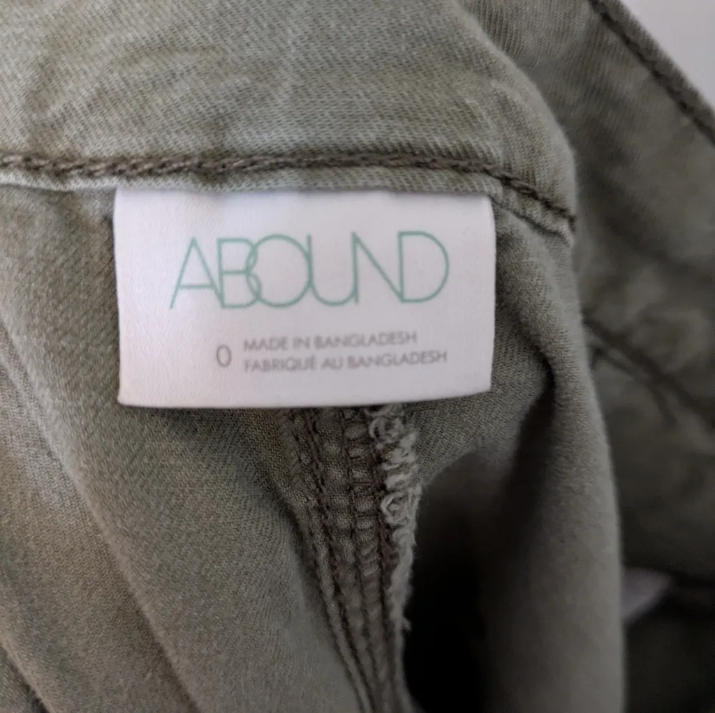 Abound Seamed Twill Pant Burnt Olive Green 0 - Image 4