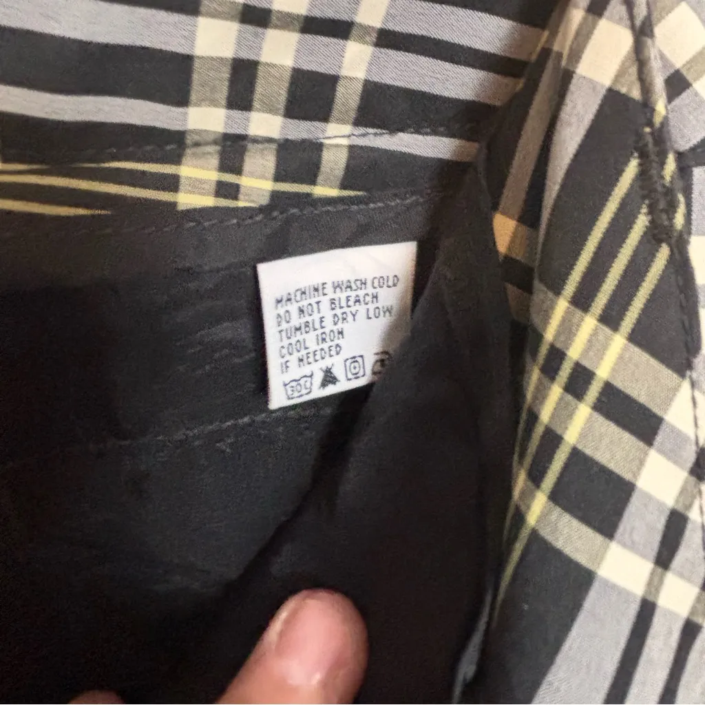 Bobby Jones Women's Golf Pants Plaid Black Gray Yellow White Cotton Blend Size 8 - Image 6