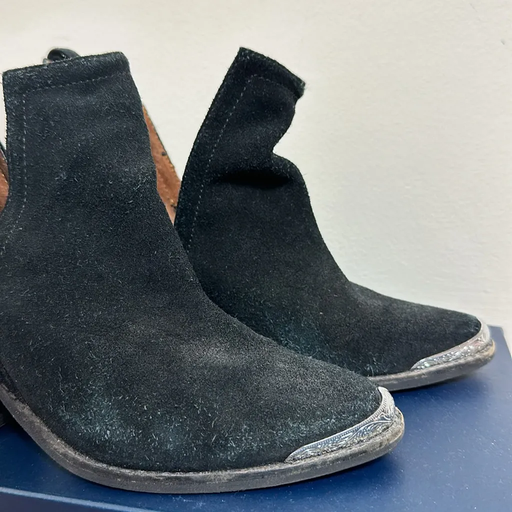 Jeffrey‎ Campbell Cromwell Suede Cowboy Booties - Image 2