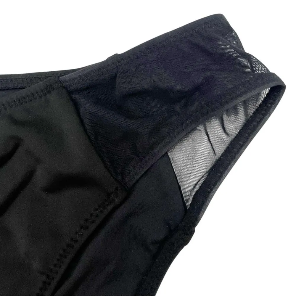 NWT Solid & Striped The Emily Mesh Bikini Bottom Black Size Large Swim Bottoms - Image 5