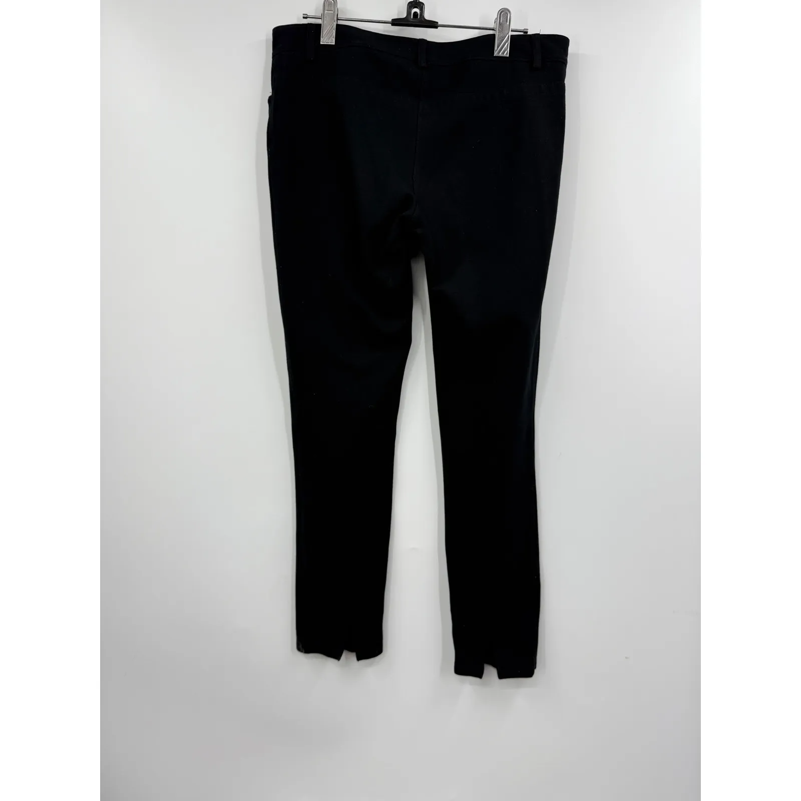 Theory Women Black Straight Leg Dress Pants Size 6 - Image 3