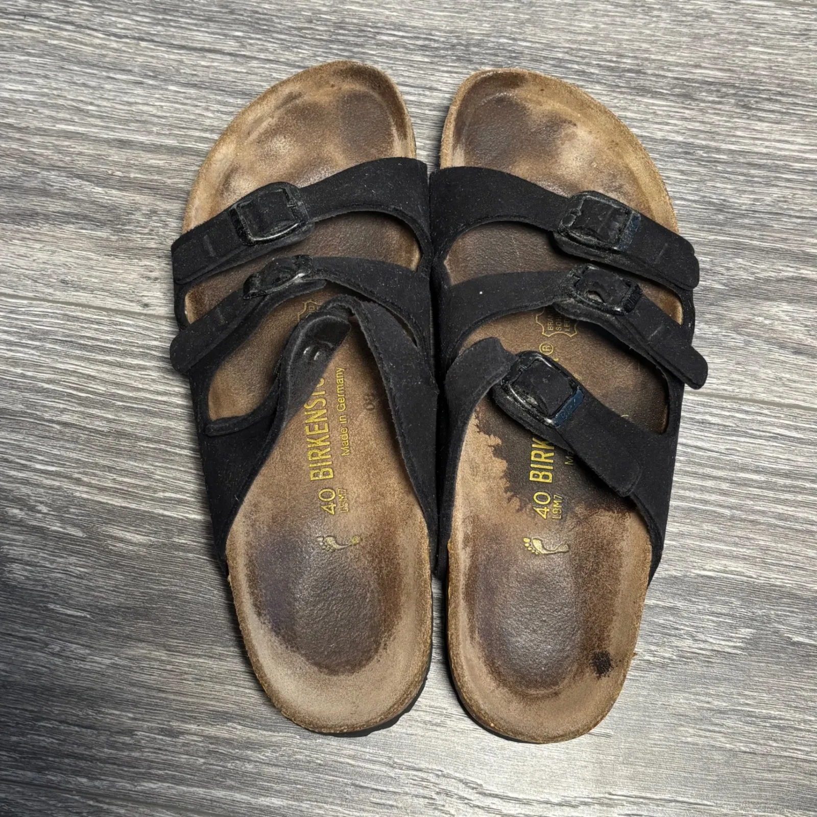 Birkenstock Women's Florida Black Soft Footbed Sandal EU40 Womens 9 Mens 7 - Image 8