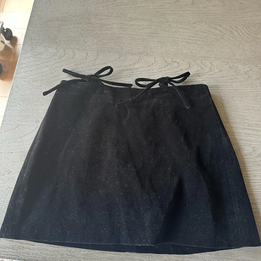 Black Bow-Tie Waist Mini Skirt Skort - Image 5