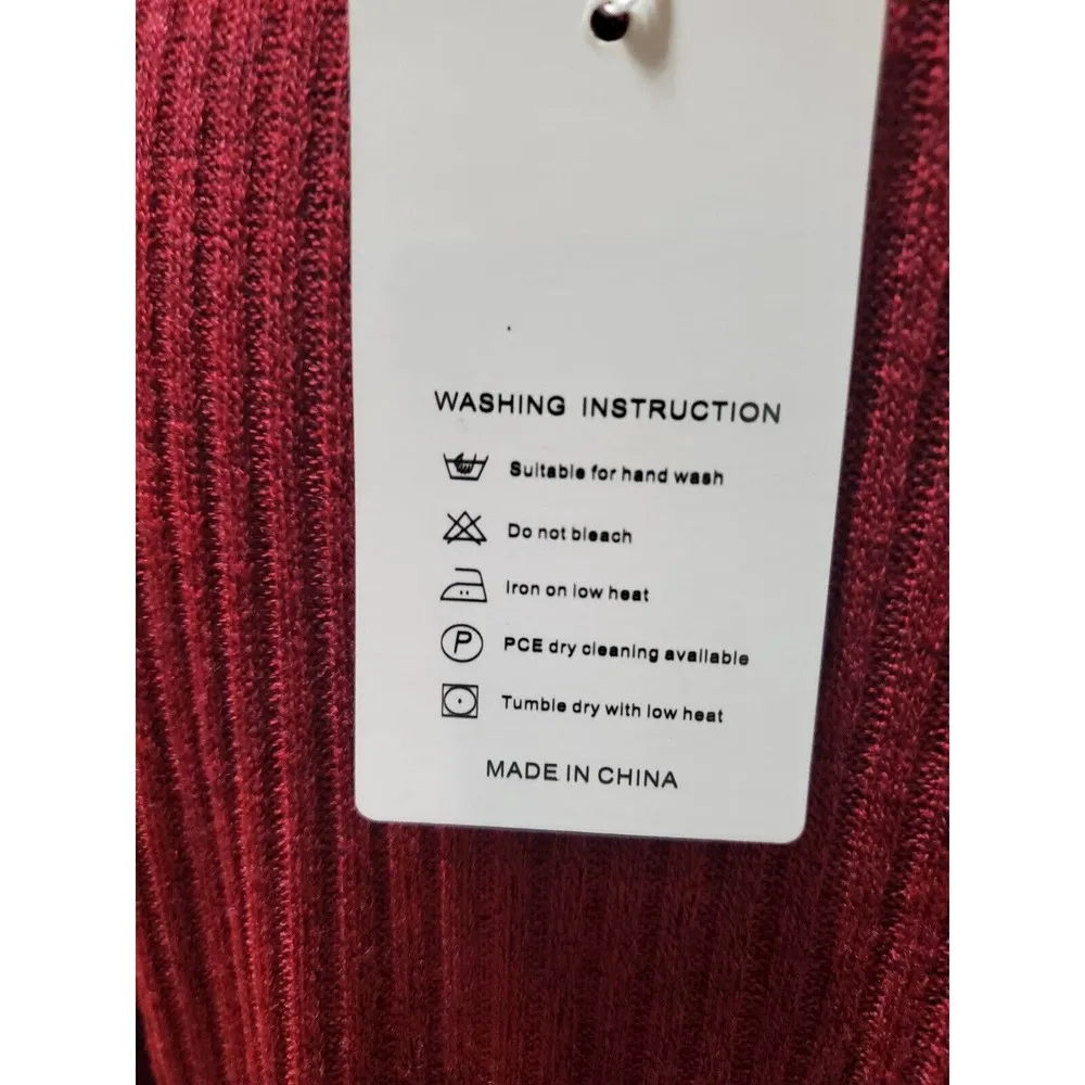 Coeur De Vague Women Maroon Polyester V - Image 8