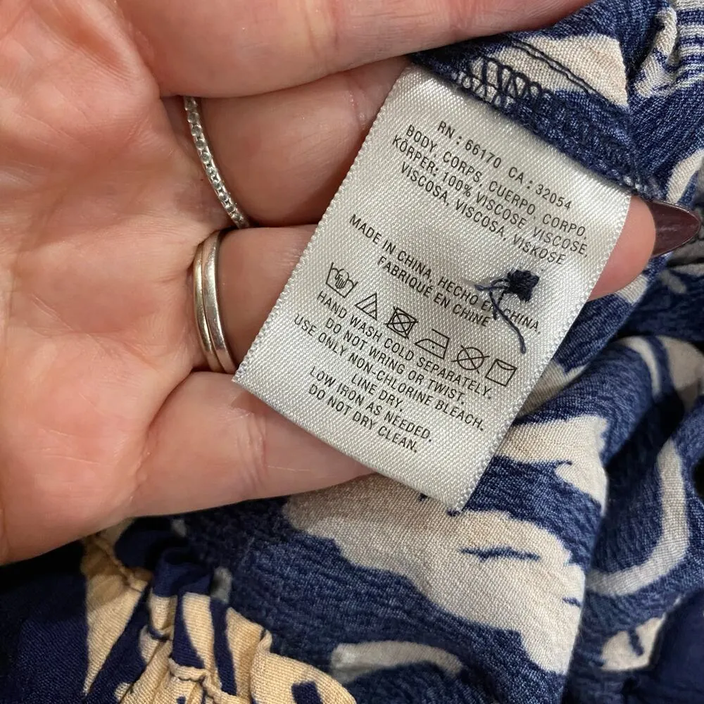 Anthropologie Hei Hei Sirwa Navy And Peach Harem Cargo Pants Size XSmall - Image 9