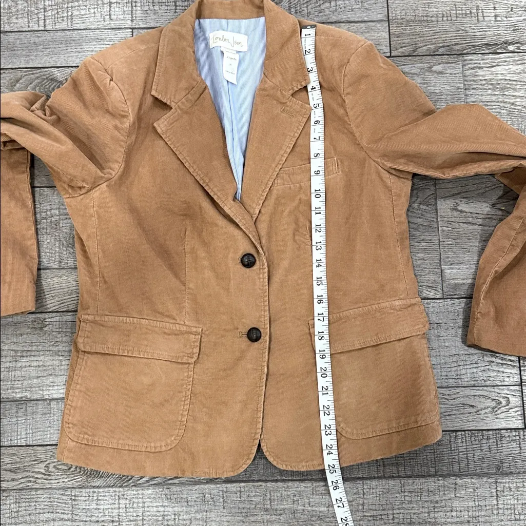 LONDONJEAN Fully Lined Tan Blazer/Jacket for Women Size 14 - Image 5