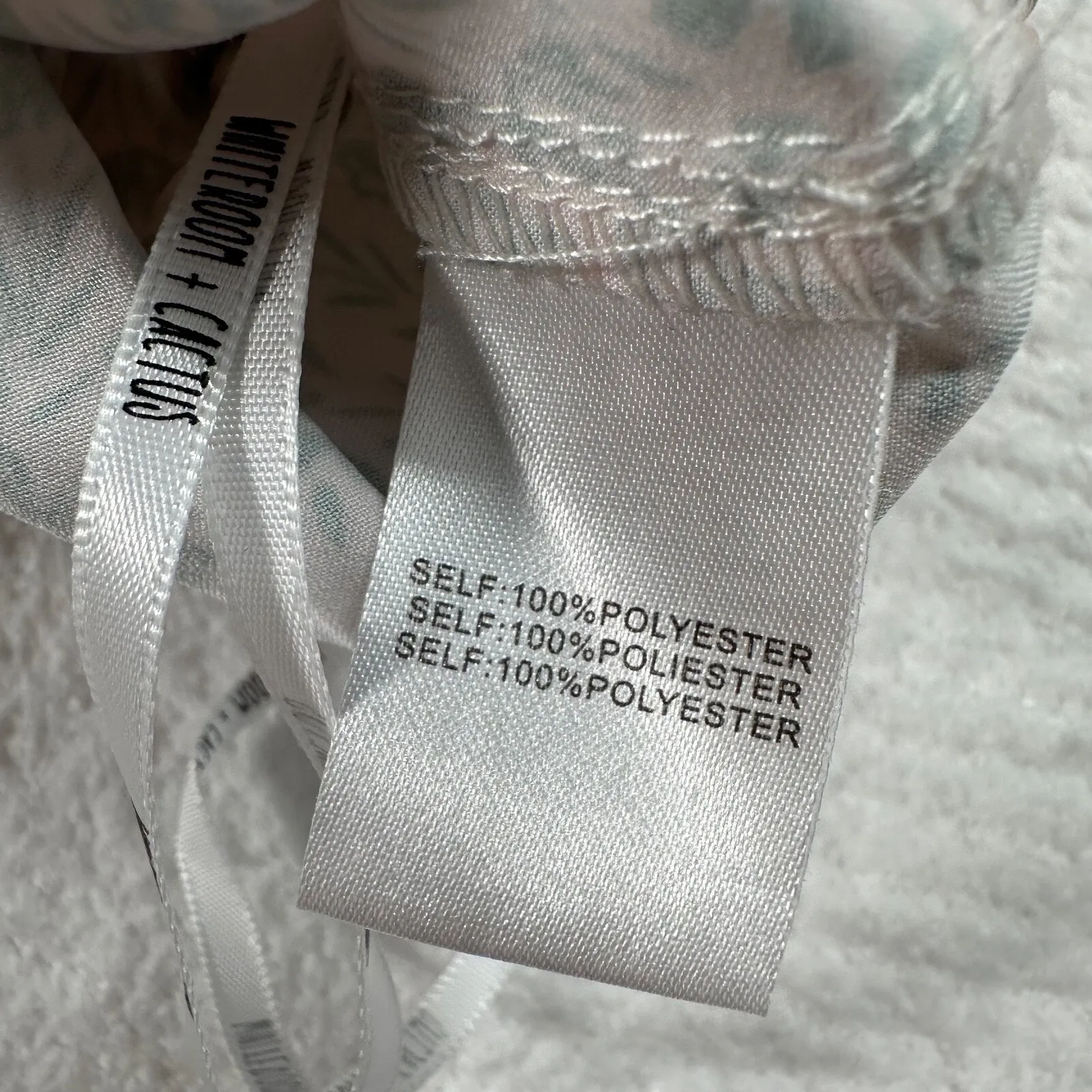 Whiteroom + Cactus Tube Top Spaghetti Strap Women's Large Pale Pink/Green Floral Pink - Image 8