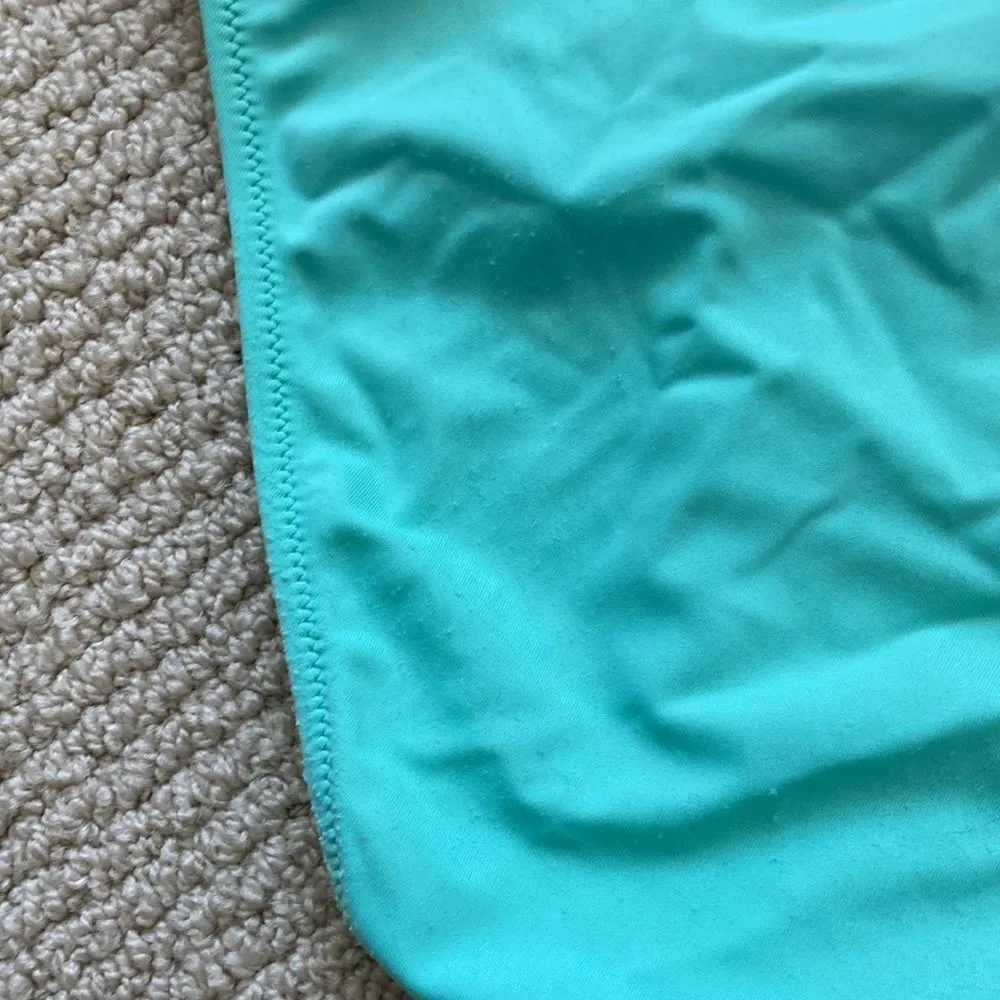 Victoria’s Secret Bikini Bottom Aqua Frilled Stretch Women’s Size Medium GUC - Image 3