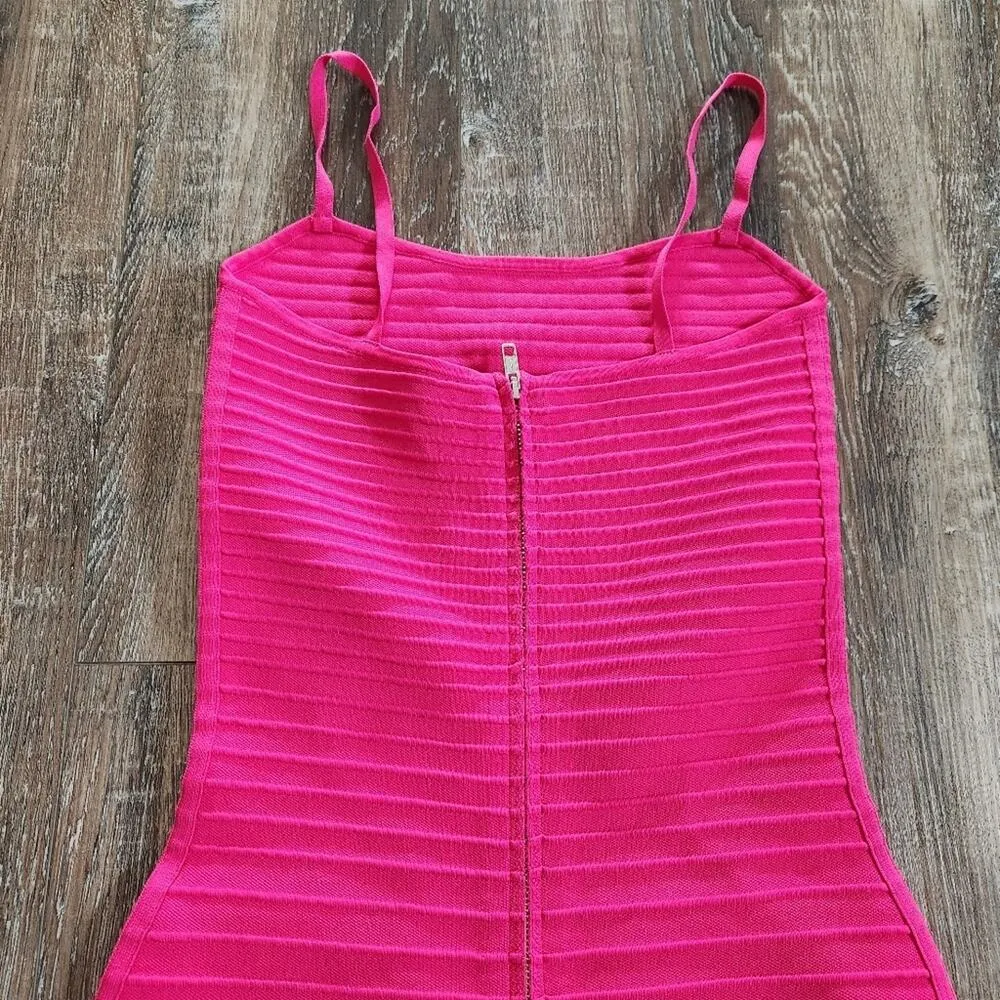 Retrofete Kylie Bandage Knit Dress in Dragon Fruit Pink Size XXS NWT Maxi - Image 8