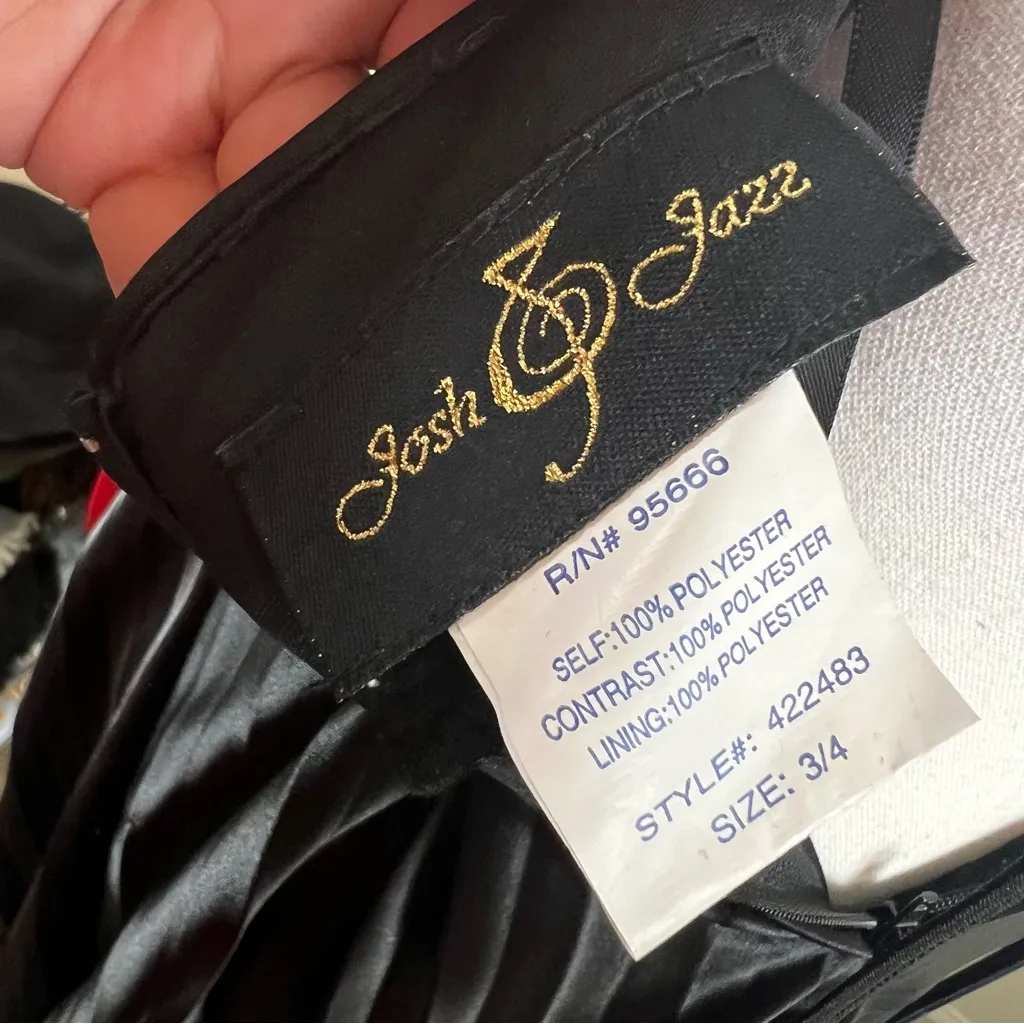 Josh & Jazz Sequin Cutout Pleated Gown Dress Black Size 4 - Image 3