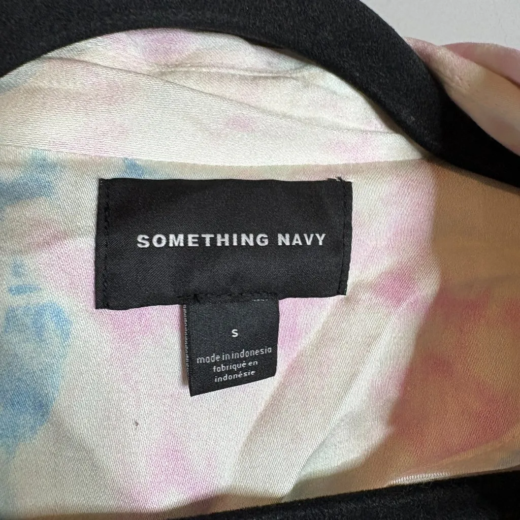 Something Navy  Tie Dye Trench Coat Pink Chiffon Tie Dye - Image 5