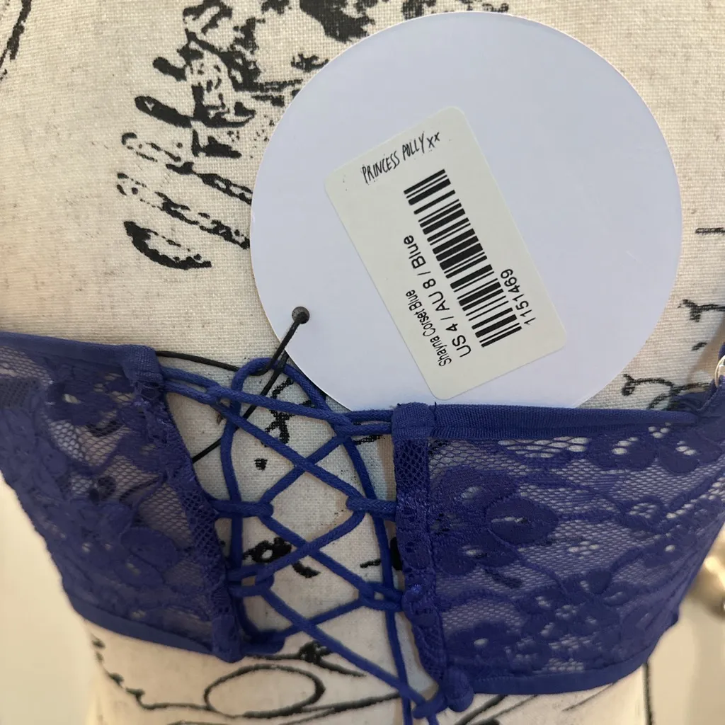 Princess Polly Shayna Corset Blue Top - Image 7