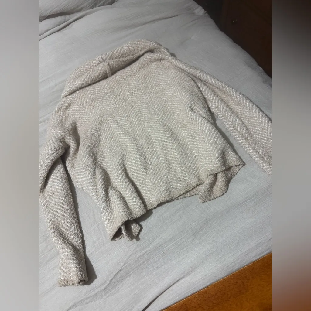 Warm & cozy cowl neck cropped sweater Tan - Image 4