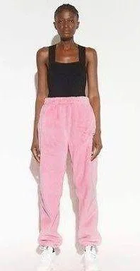 Apparis X Juicy Couture Nicole Faux Fur Track Pants in Juicy Pink NWT - Image 5