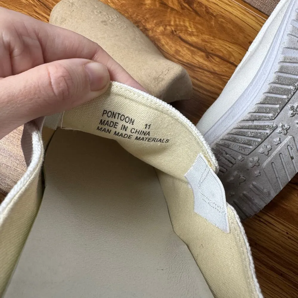 Corkys Pontoon Shoe Women Size 11 White Cream Slid On Beach Minimal Light Weight - Image 6