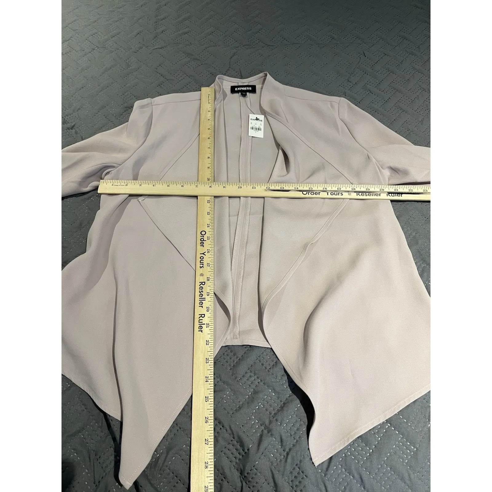 Express Women's L long sleeve pink open front blazer NWT - Image 3