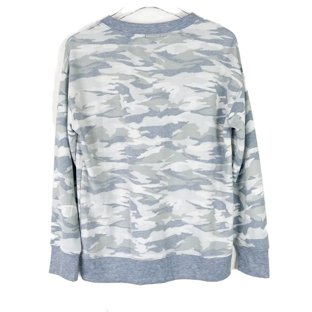 Splendid Blue Camo Sleep Shirt Pullover Soft Size Small S GUC L856 - Image 7