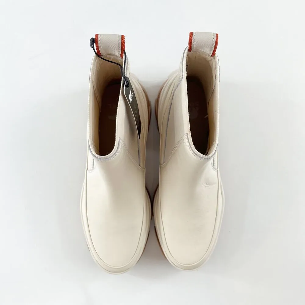 SOREL Brex Chelsea Waterproof Ankle Boots Natural Sea Salt Ivory Cream - Image 7