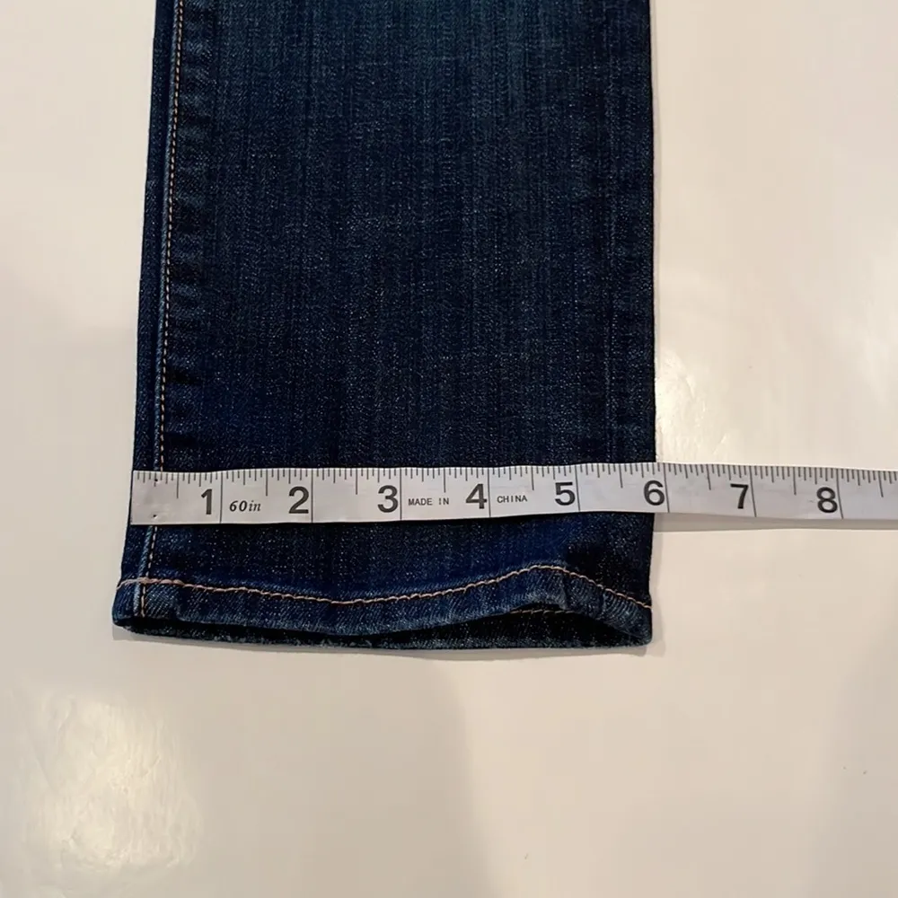 7 For All Mankind The Slim Cigarette Mid Rise Size 28 - Image 6