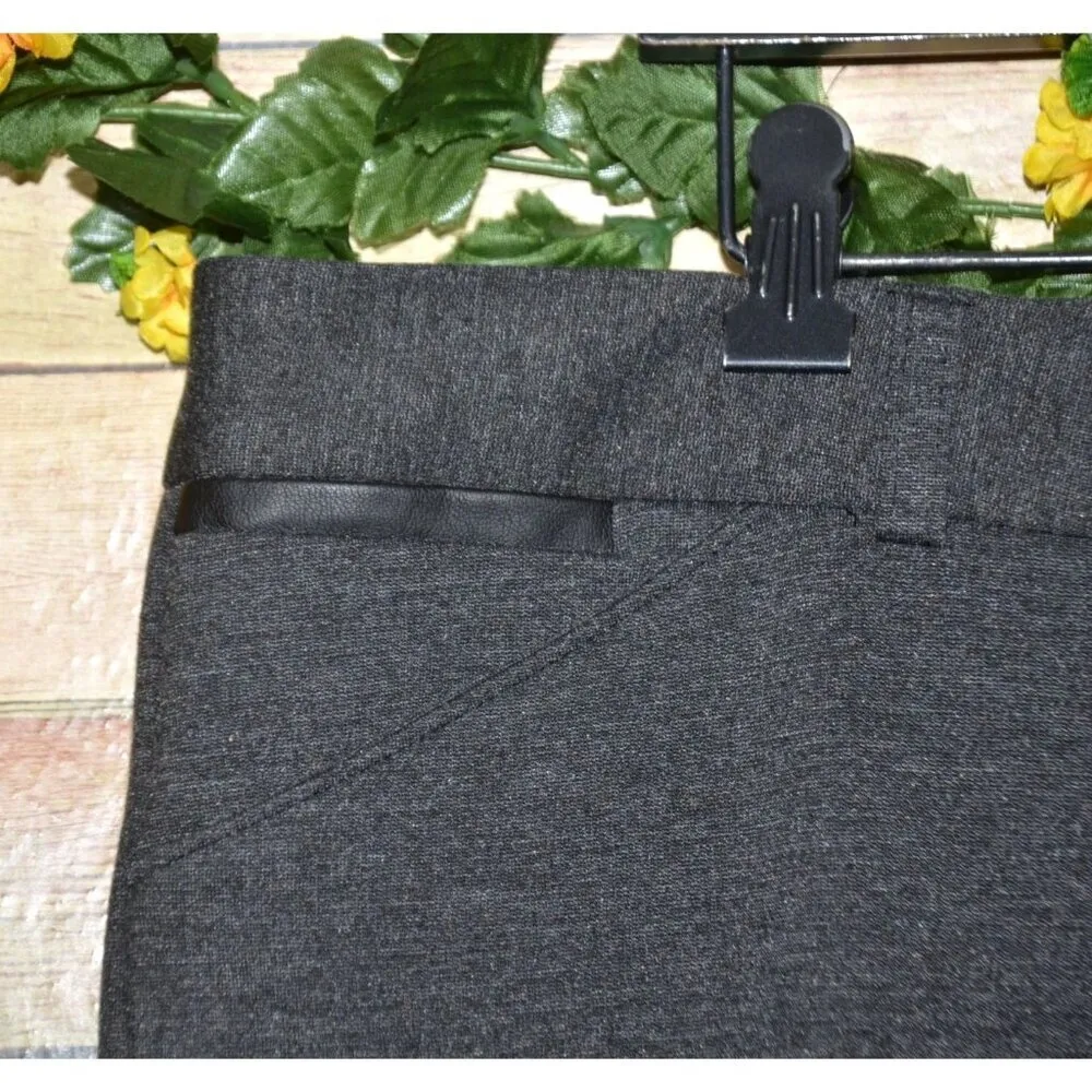 Alfani Pants Women 18 Charcoal Gray Curvy Fit Dress Trouser Straight Leg Career - Image 3