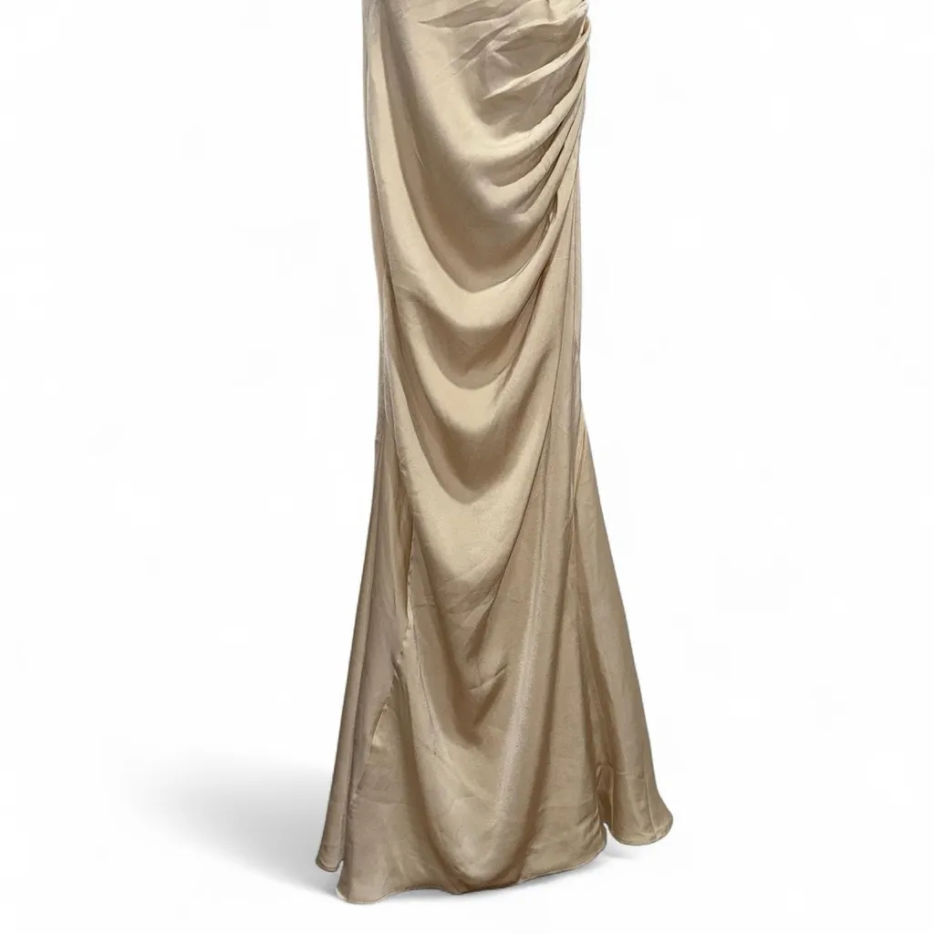 STACEES Sheath/Column V Neck Sleeveless Floor - Image 5