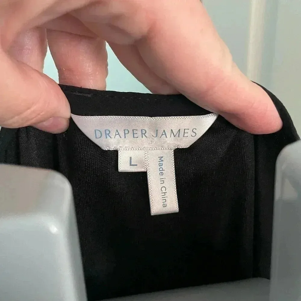 Draper‎ James gothic black shift dress size large #162 - Image 5