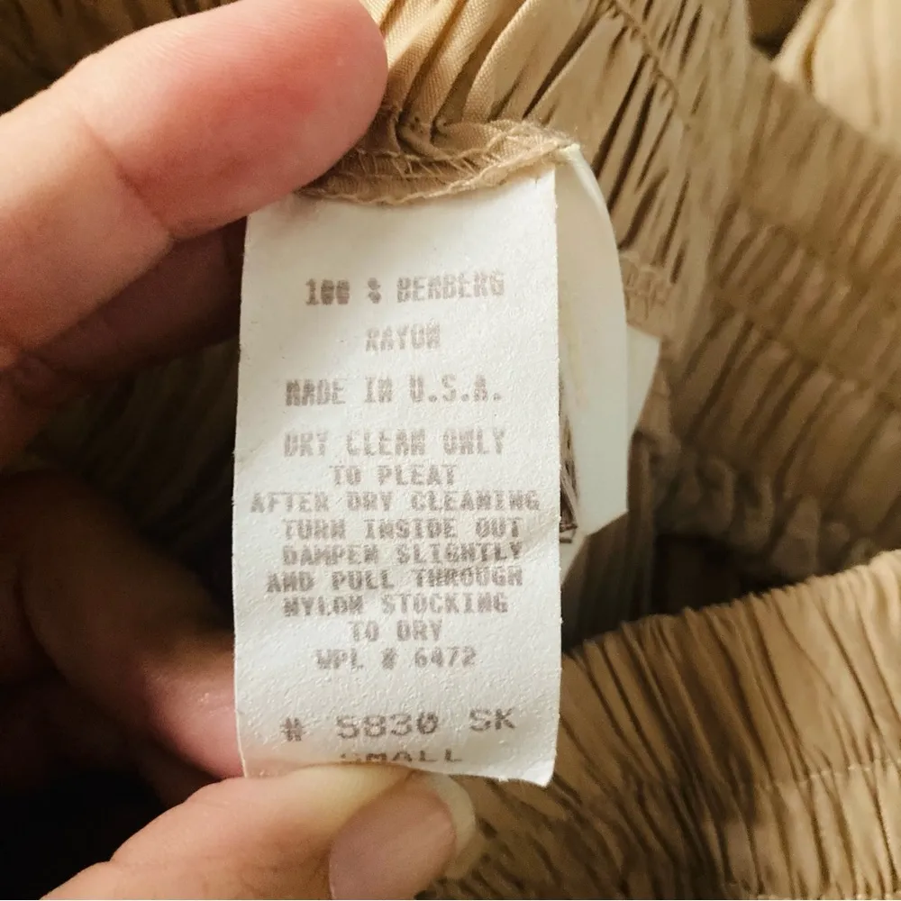 Vintage Longhorn by Niver Western Wear tan broomstick pleated maxi skirt. small - Image 5