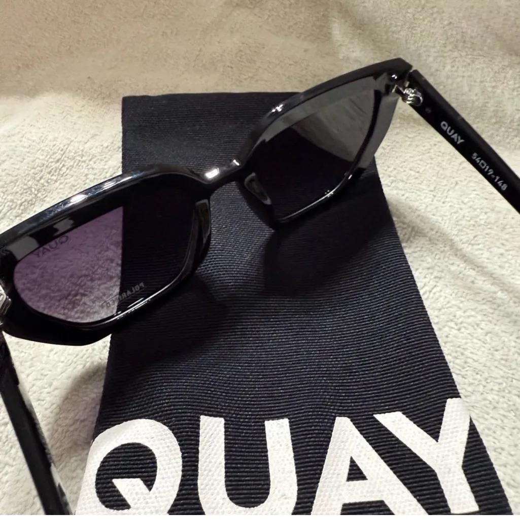 New Quay Cat Eye Polarized Sunglasses 
Contoured NWT - Image 2