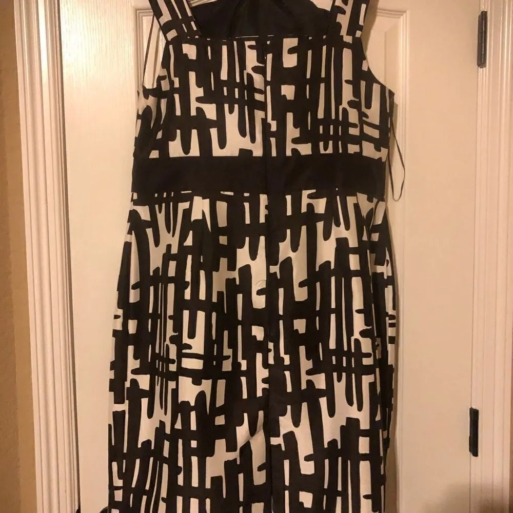 R&M Richards brown/cream jacket dress sz 18 - Image 3