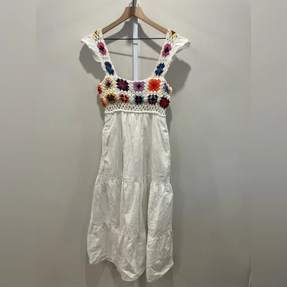 Slate & Willow‎ Crochet Midi Dress Size XS - Image 2