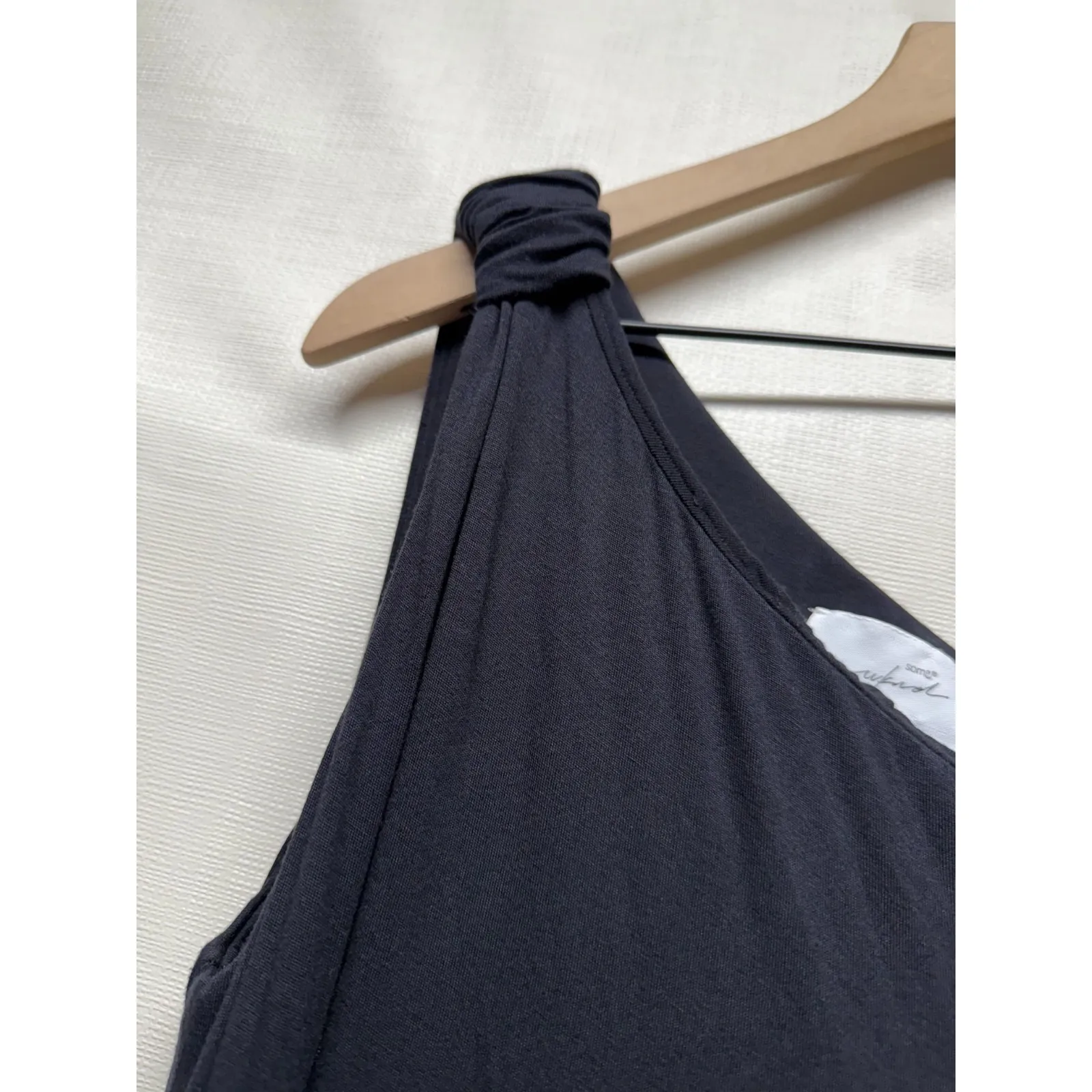 Soma‎ Wknd Maxi Dress XS Invisible Support Built-In Bra One Shoulder Black - Image 3