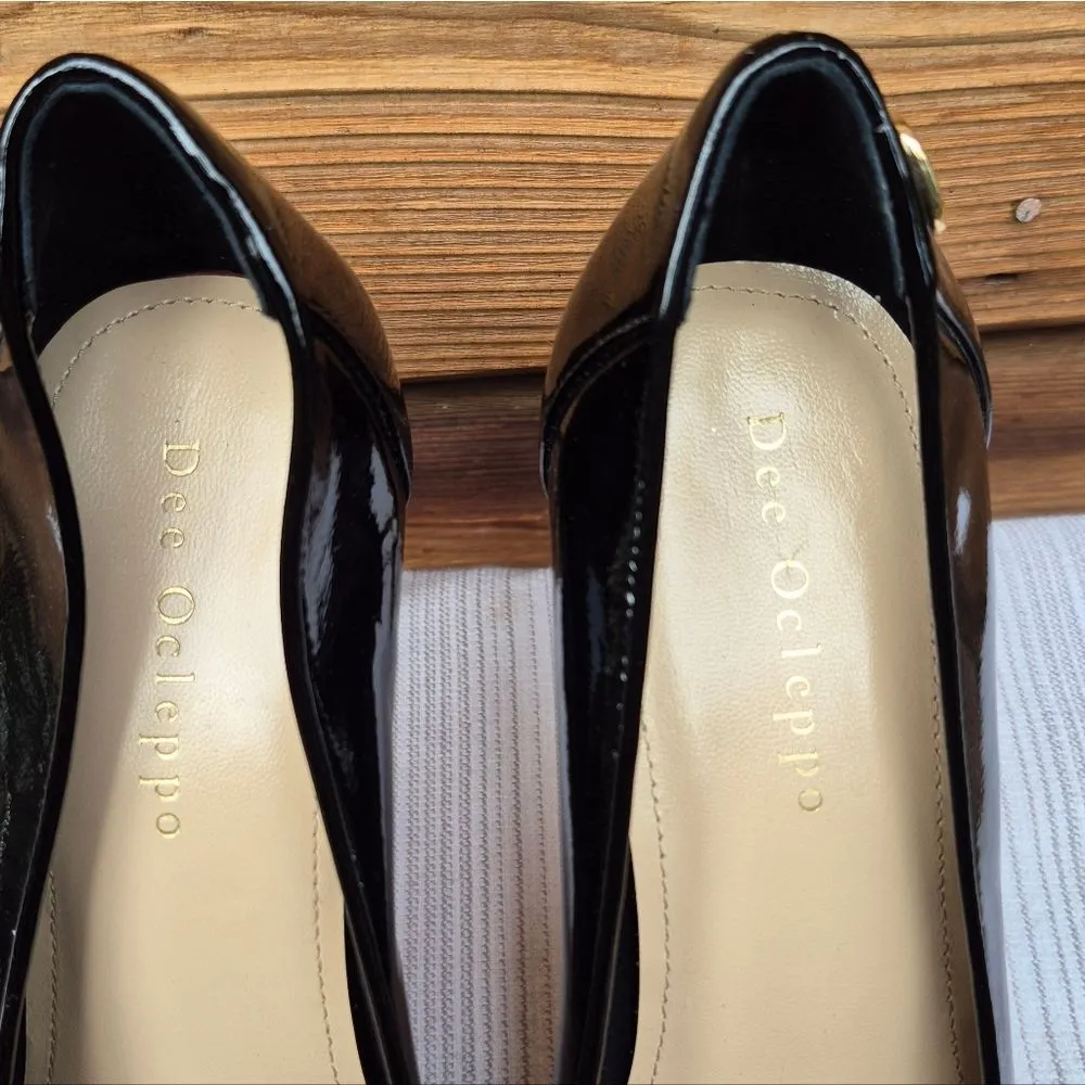 Dee Ocleppo 76mm Santorini pumps HEELS shoes Black Size 6 - Image 6